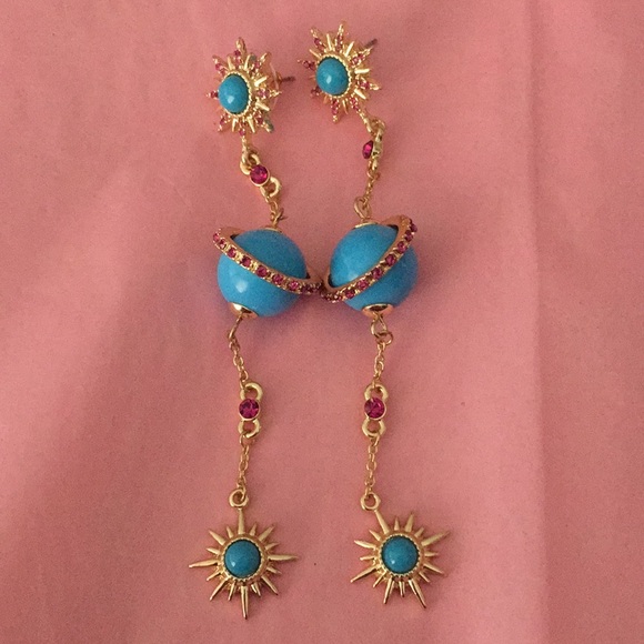 Very rare Jupiter 🌞 moon dangle earrings - Picture 2 of 6